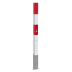 Herausnehmbarer Absperrpfosten PARAT A rot-weiss aus Stahl-19028-ez3rz8-1788948790574