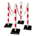 Kettenständer / Kettenpfosten-Set GUARDA Plus mit 4 Pfosten + 12,5 m Kunststoffkette-31809-fybyvk-1788953079894