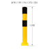 Rammschutzpoller WACHTWERK X® aus Stahl - Modell 3XL-31779-uqhixz-1788954349756
