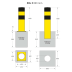 Rammschutzpoller WACHTWERK X® aus Stahl - Modell 3XL-31779-a5q3bj-1788954349754