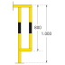 Rohrschutz-Bügel WACHTWERK X® aus Stahl - Stärke XS Ø 48 mm-19000-fu9dss-1788954587917